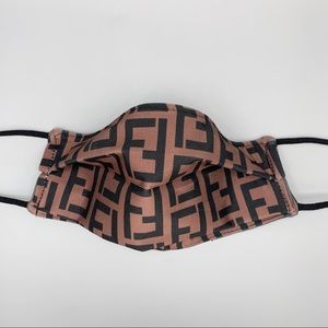 black & brown fendi face masks (adult & kids)